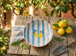 Cute Handmade Ceramics - Yellow Lemon Snack Bowl image 1