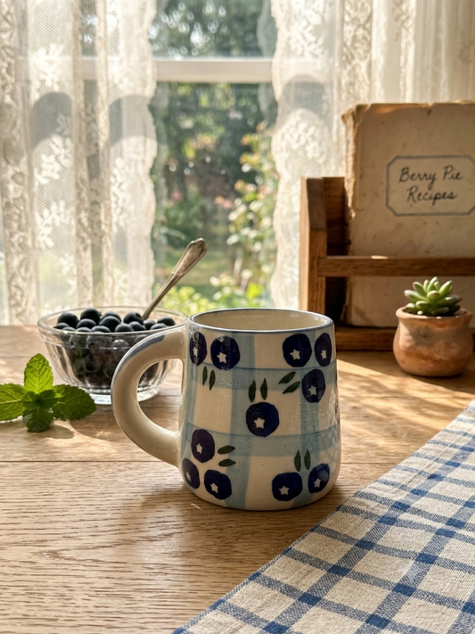 Cute handmade ceramics - Blueberry mug