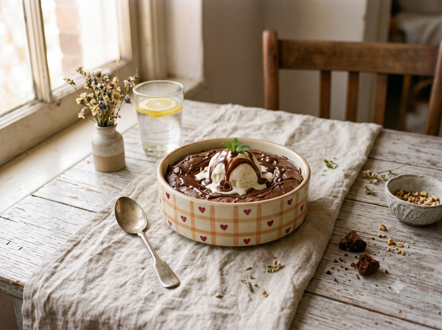 Cute Handmade Ceramics - Red Heart Stripes Snack Bowl