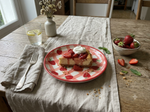 Handmade Ceramic Pasta Plate- Red Strawberry image 2