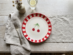 Ceramic Handmade Plate- Red Cherry image 1
